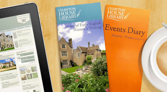 Chawton House Library leaflet design